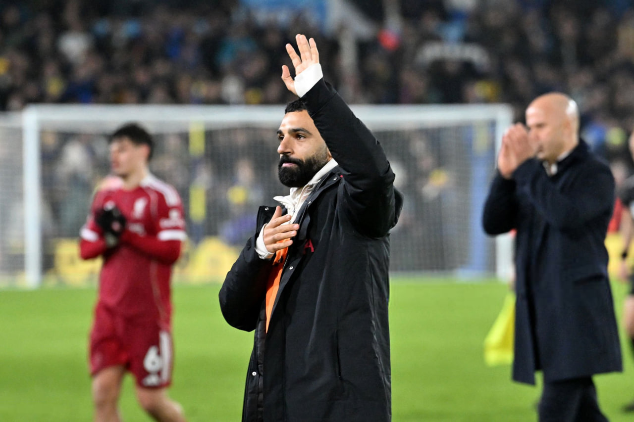 محمد صلاح وینگر مصری در زمین - لیورپول