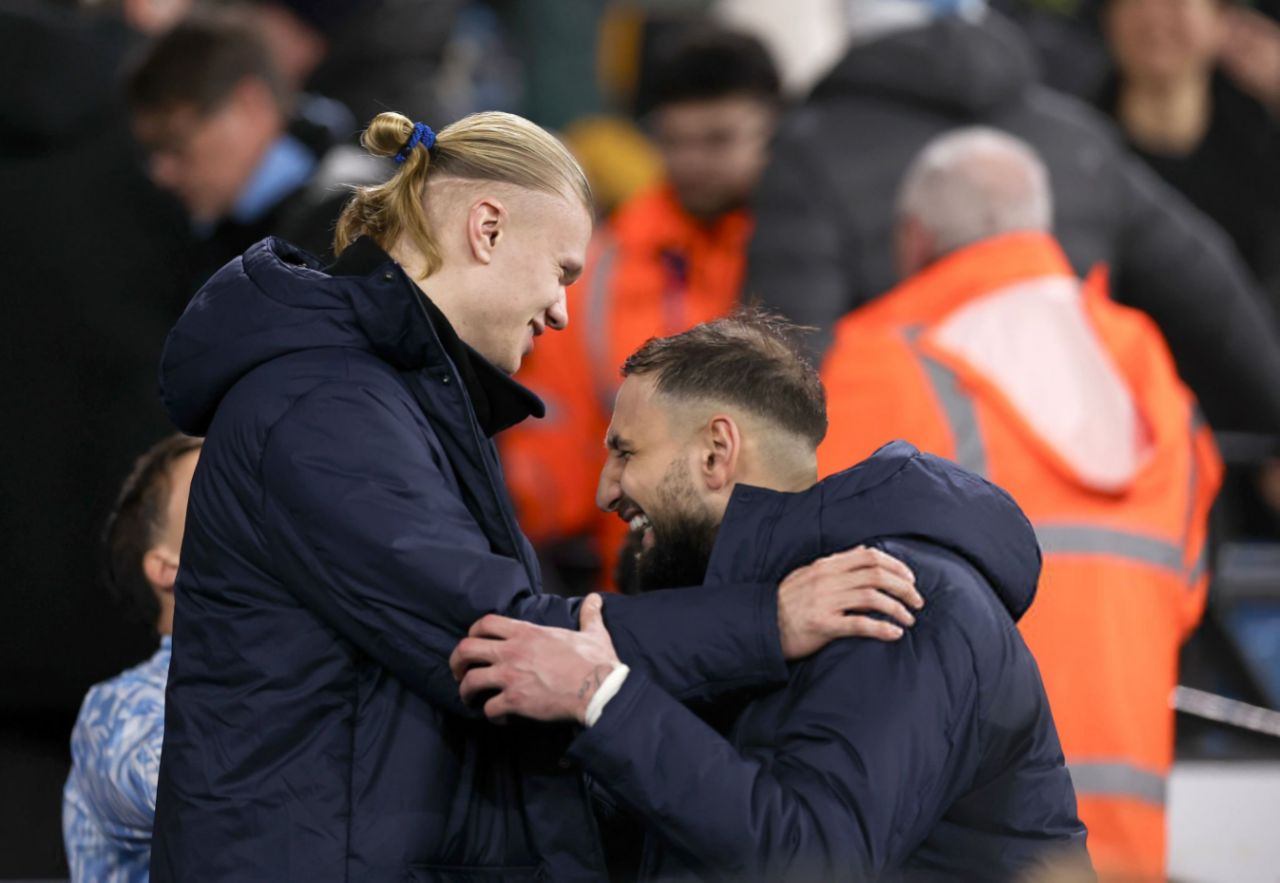 ارلینگ هالند و جانلوییجی دوناروما در پیراهن منچسترسیتی 