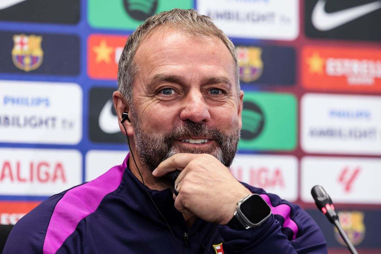 هانسی فلیک در نشست خبری پیش از بازی بارسلونا و آلاوس