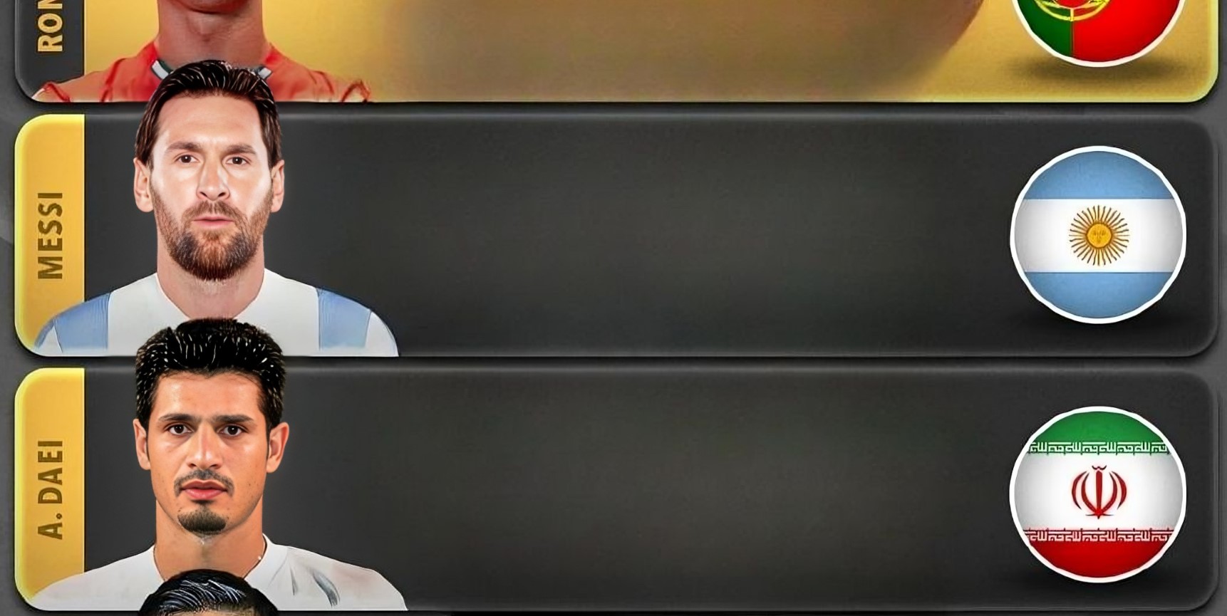 برترین گلزنان تاریخ بازی‌های مقدماتی جام جهانی - لیونل مسی - علی دایی