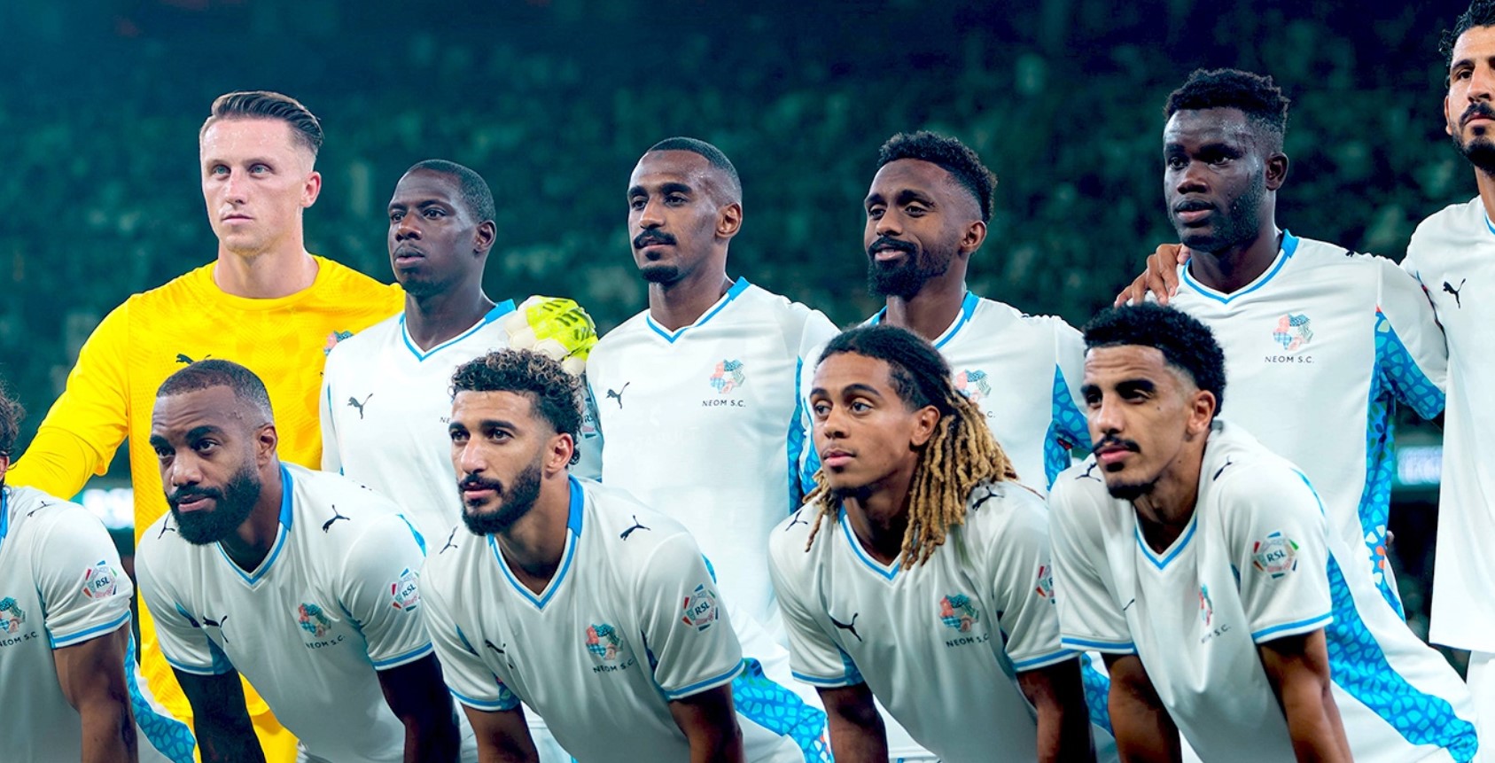 اعضای تیم فوتبال نیوم در لیگ عربستان سعودی