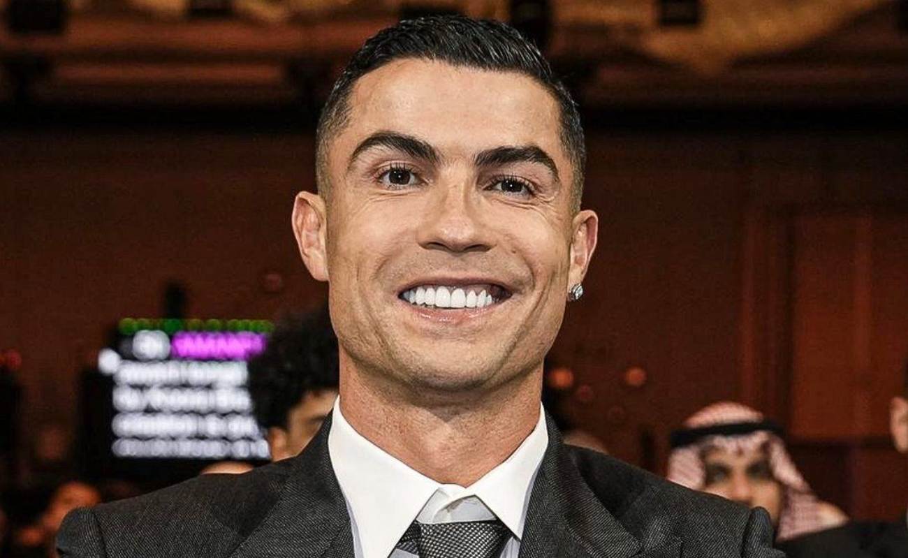 کریستیانو رونالدو در مراسم گلوب ساکر 