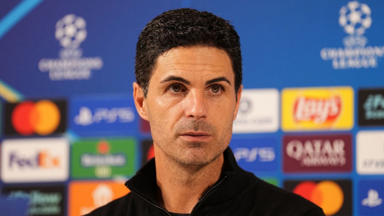 میکل آرتتا، سرمربی اسپانیایی آرسنال در کنفرانس خبری 