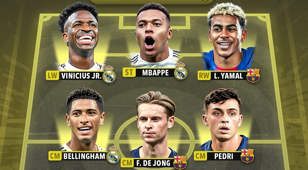 وینیسیوس جونیور - لامین یامال - کیلیان امباپه 