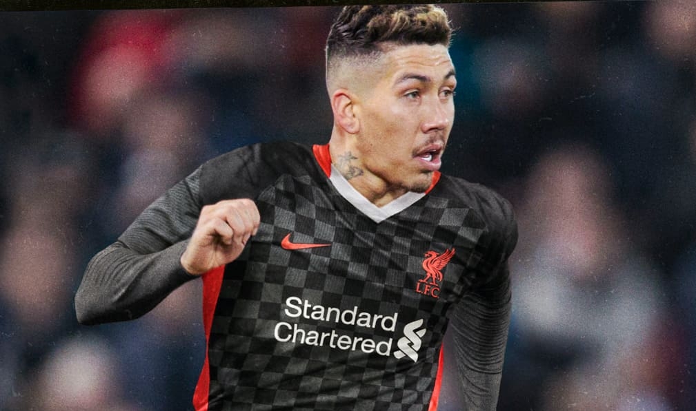 روبرتو فیرمینو با کیت سوم لیورپول در فصل ۲۱-۲۰۲۰