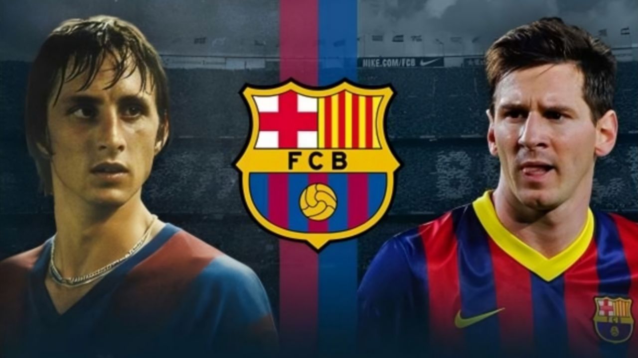 لیونل مسی، وینگر بارسلونا - یوهان کرویف، بازیکن سابق بارسلونا 