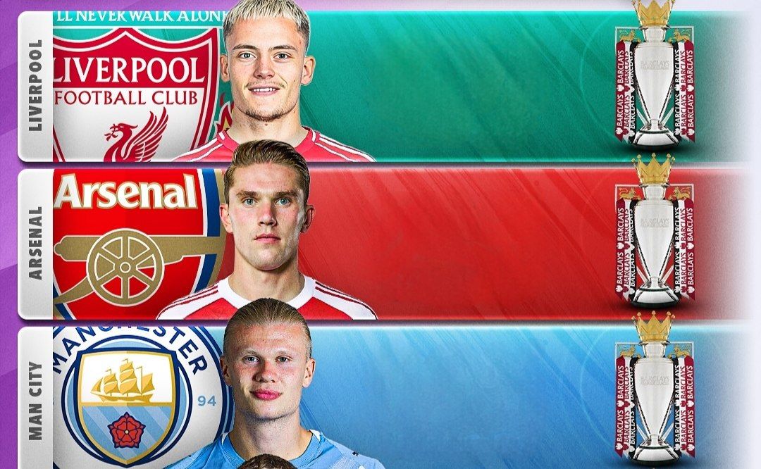 فلوریان ویرتس، هافبک لیورپول - ارلینگ هالند، مهاجم منچسترسیتی - ویکتور یوکرس، مهاجم آرسنال 