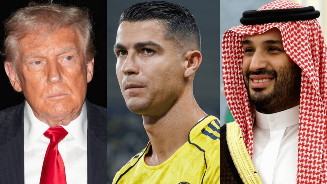 کریستیانو رونالدو، مهاجم النصر - دونالد ترامپ، رئیس جمهور آمریکا 