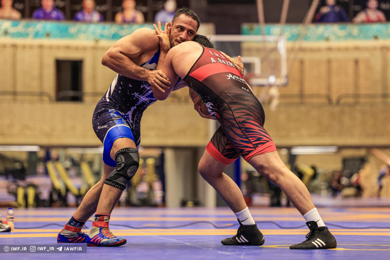 امیرعلی آذرپیرا-احمد بذری-دیدار انتخابی وزن 97 کیلوگرم تیم ملی کشتی آزاد