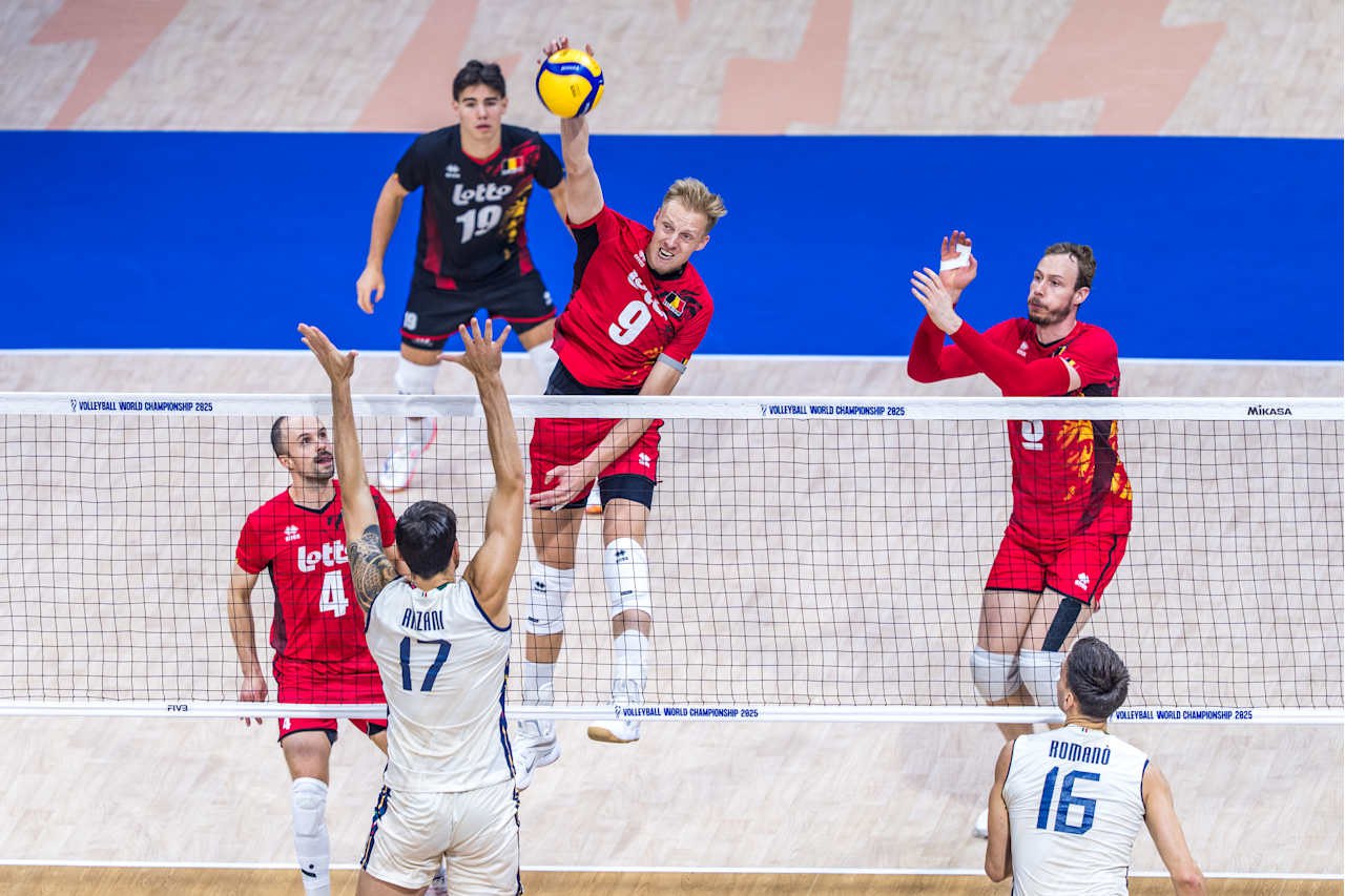 تیم ملی والیبال بلژیک-تیم ملی والیبال ایتالیا-والیبال قهرمانی جهان