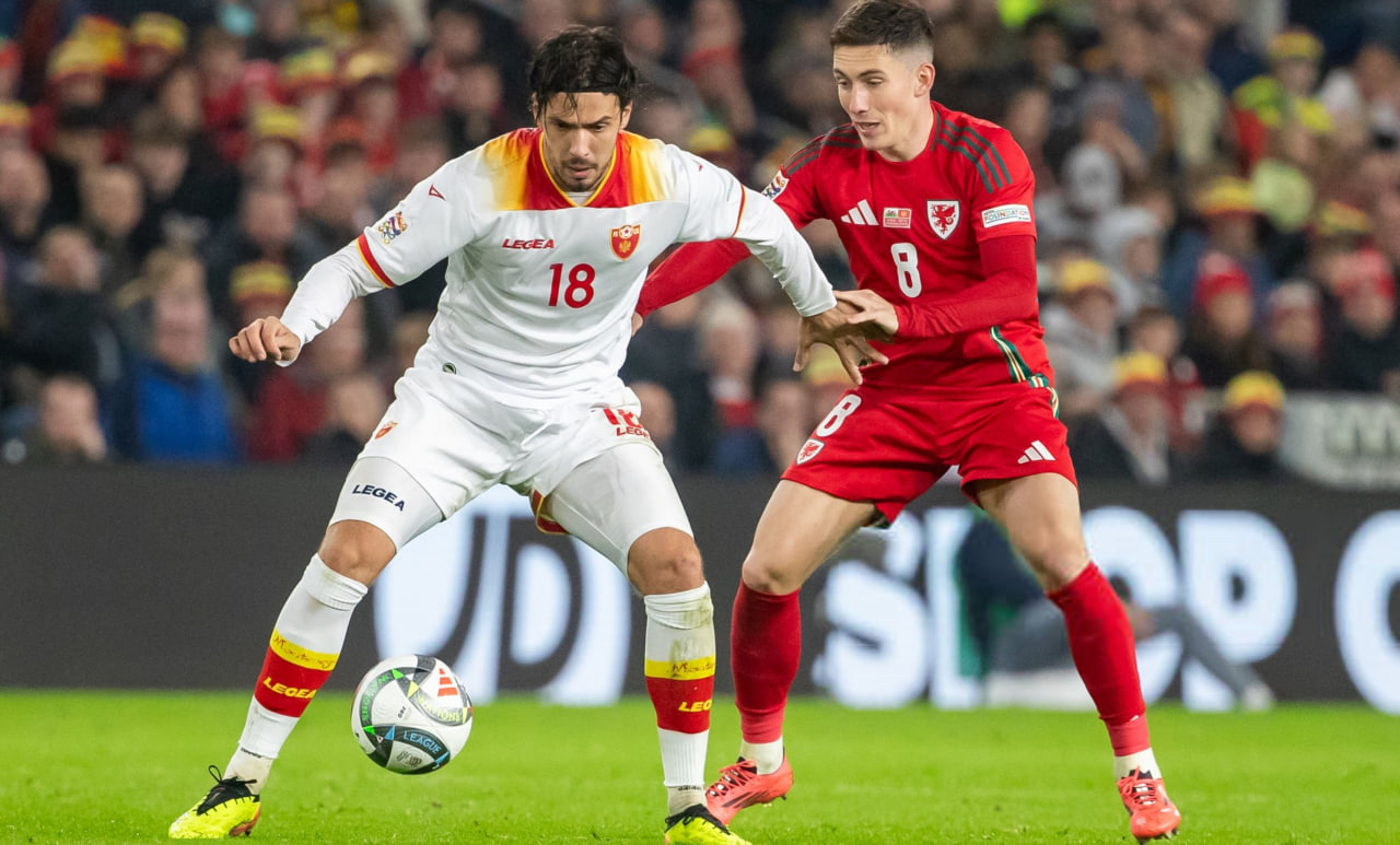 مارکو باکیچ هافبک تیم ملی مونته نگرو و پرسپولیس تهران و بازیکن سابق فیورنتینا و موسکرون - بازی مونته نگرو و ولز - مقدماتی جام جهانی 2026 - لیگ برتر ایران