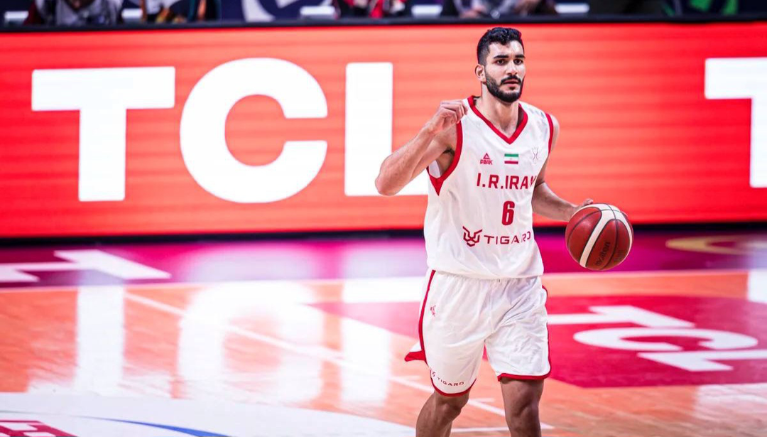 محمد امینی بازیکن تیم ملی بسکتبال ایران - بازیکن تیم نانسی فرانسه - حاضر در درفت ان بی ای 