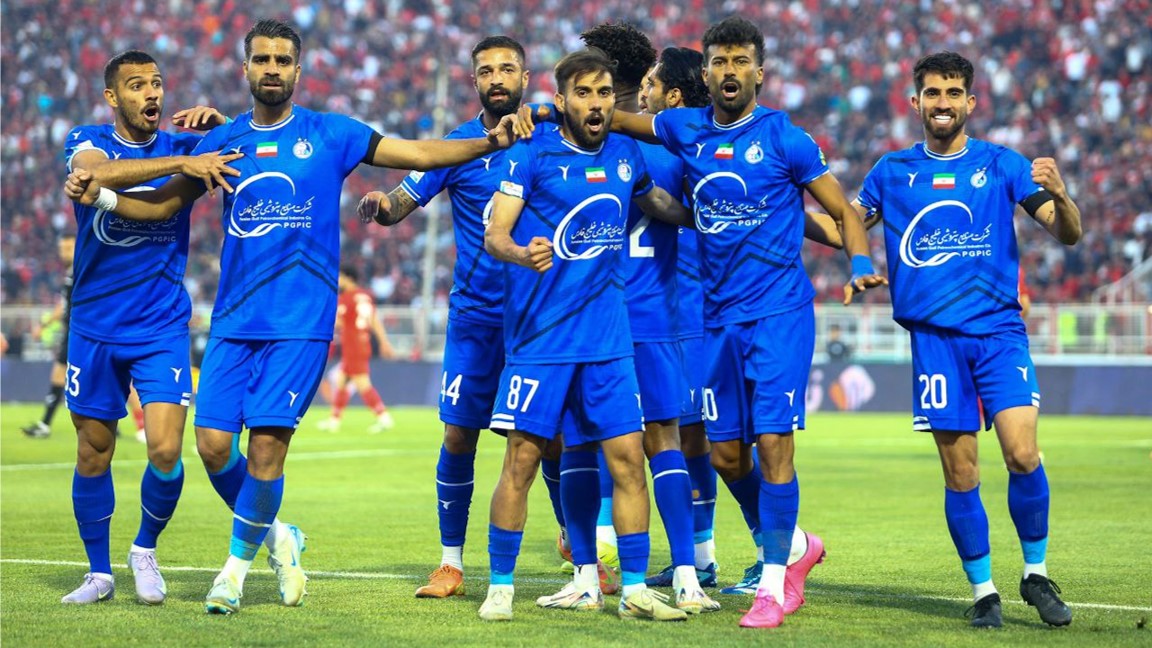 بازی استقلال و تراکتور در تبریز - رامین رضاییان، آرمین سهرابیان، حسین مرادمند و مهران احمدی - لیگ برتر ایران