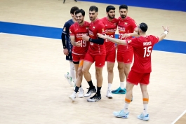 امین اسماعیل‌نژاد - تیم ملی والیبال ایران - لیگ ملت های والیبال ۲۰۲۵
