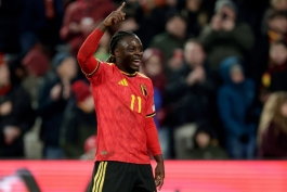 شادی گل جرمی دوکو با پیراهن تیم ملی بلژیک