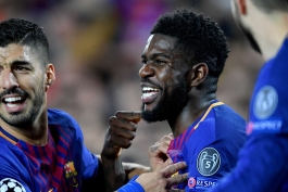 ساموئل اومتیتی و لوییس سوارز در بارسلونا