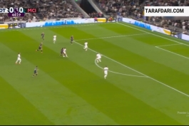 سیو عجیب و نجات‌بخش مدافع تاتنهام در مقابل ضربه برناردو سیلوا (تاتنهام 0-0 منچسترسیتی) 