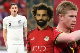 محمد صلاح - کوین دی بروینه - کریس وود - جام جهانی