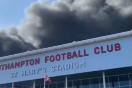 آتش سوزی در فوتبال