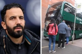 استفاده روبن آموریم سرمربی منچستریونایتد سوژه اتوبوس‌های شهری