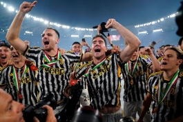 جشن قهرمانی در کوپا ایتالیا در بازی مقابل آتالانتا