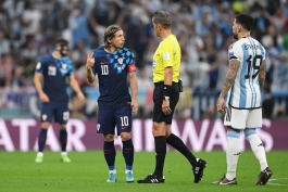 لوکا مودریچ و دنیله اورساتو در جام جهانی 2022