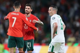 روبن نوس - کریستیانو رونالدو - پرتغال - مرحله مقدماتی جام جهانی 2026 در اروپا