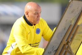 علیرضا منصوریان در تمرینات الطلبه