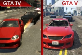 مقایسه فیزیک ماشین در GTA V و GTA IV