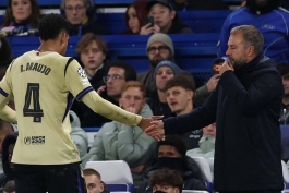 هانسی فلیک - رونالد آرائوخو - بازی بارسلونا و چلسی در لیگ قهرمانان اروپا 