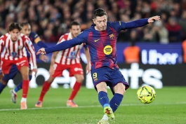 پنالتی روبرت لواندوفسکی مقابل اتلتیکو مادرید