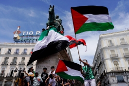 تظاهرات حمایت از فلسطین در مادرید
