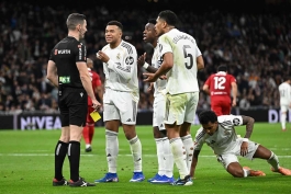 جود بلینگام - کیلیان امباپه - وینیسیوس جونیور - بازی رئال مادرید و سویا 