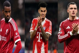 الکساندر ایساک - فلوریان ویرتس - مهاجمان لیورپول - لوئیس دیاز - بایرن مونیخ