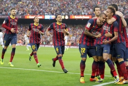 بارسلونا - رئال مادرید - ال کلاسیکو - نیمار - ژاوی - دنی آلوز - جرارد پیکه - سرخیو بوسکتس - آدریانو