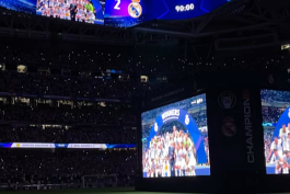 سانتیاگو برنابئو غرق در شادی؛ جشن در ورزشگاه خانگی رئال مادرید پس از قهرمانی در لیگ قهرمانان اروپا