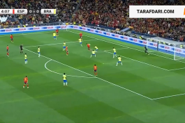 خلاصه بازی اسپانیا 3-3 برزیل (دوستانه ملی 2024)