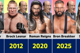 کشتی‌گیران WWE که سابقه همکاری با پال هیمن را دارند - رومن رینز - براک لزنر - سث رالینز - آندرتیکر