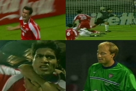 کیسی کلر، حمید استیلی و مهدی مهدوی کیا - ایران و آمریکا - جام جهانی 1998