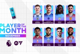 نامزدهای بهترین بازیکن ماه نوامبر 2025 لیگ برتر انگلیس