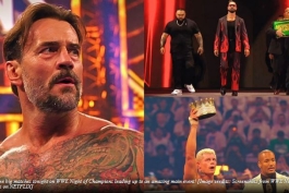 سی ام پانک و کودی رودز در رویداد نایت آو چمپیونز 2025 کشتی کج WWE