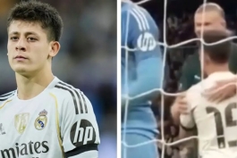 ارلینگ هالند و آردا گولر در بازی رئال مادرید و منچسترسیتی