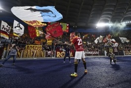 جانلوکا مانچینی در بازی آاس رم و لاتزیو در سری آ؛ فصل 24-2023