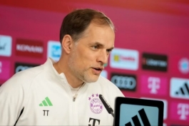 توماس توخل در کنفرانس خبری پیش از بازی اونیون برلین و بایرن مونیخ در بوندسلیگا؛ فصل 24-2023