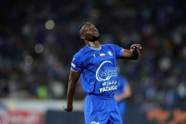 عکس از مسعود جوما مهاجم کنیایی استقلال