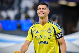 عکس از کریستیانو رونالدو مهاجم النصر عربستان