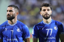 عکس از مهرداد محمدی و جلال الدین ماشاریپوف وینگر های استقلال