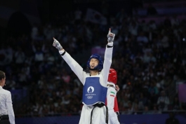 عکس از کیم یو جین تکواندوکار کره‌ای