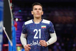 عکس از آرمان صالحی لیبروی تیم ملی ایران