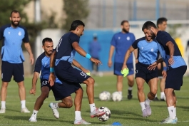 عکس از تمرین استقلال در سال ۱۴۰۳